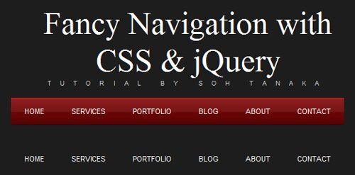 Animated Navigation with CSS & jQuery