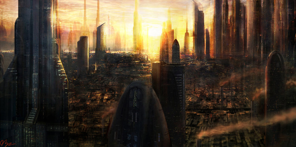 Industrial City by d3fect1 500x330 50 Visually Delicious Landscape and Scenery Artworks