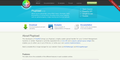 Plupload Components for Javascript Developers