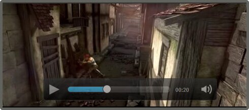 HTML5 video player with CSS3 and jQuery