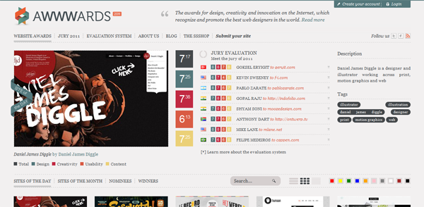 25 Best CSS Web Design Showcase Directories