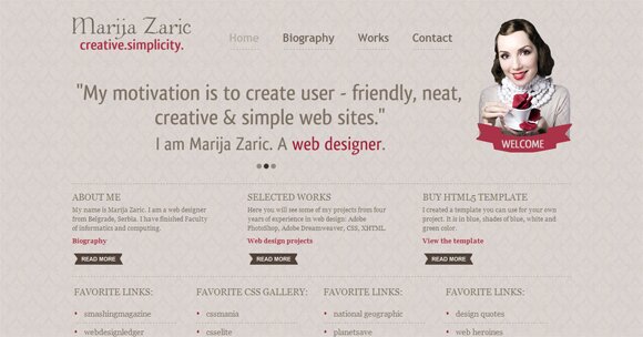 45 Best Inspirational Examples of HTML5 Websites Designed