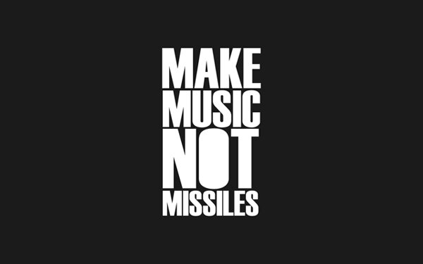 Make Music NOT Missiles wallpaper