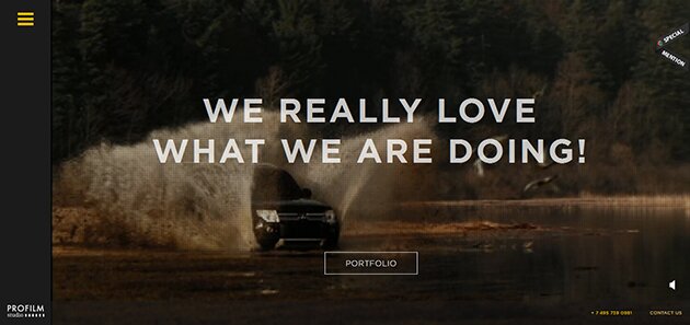 Awesome Website Designs with Video Backgrounds